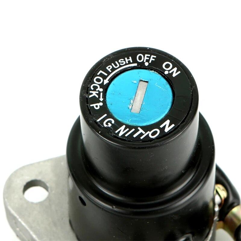 Motorcycle Ignition Switch Fuel Gas Cap Cover Lock With Key For KAWASAKI KLR650 KLR 650 1987-2007