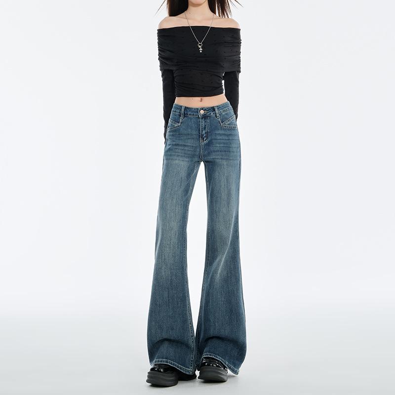 2025 Women s High-Waisted Retro Micro-Flare Stretch Jeans – Non-Clingy, Flattering Bell Bottoms 2XL
