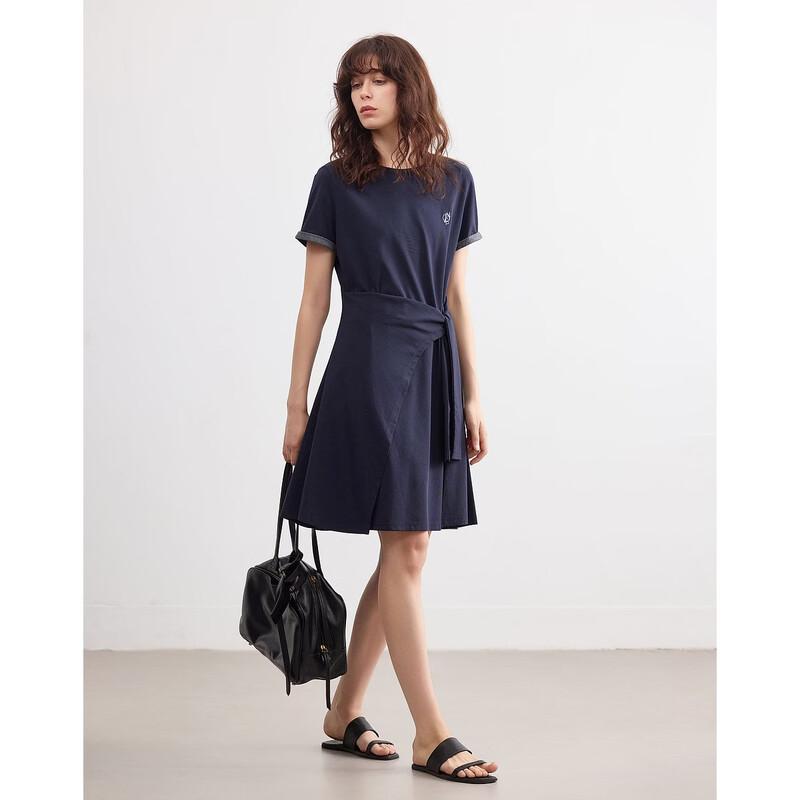 Women s Cool-Touch Embroidered Short Sleeve A-Line Dress XL