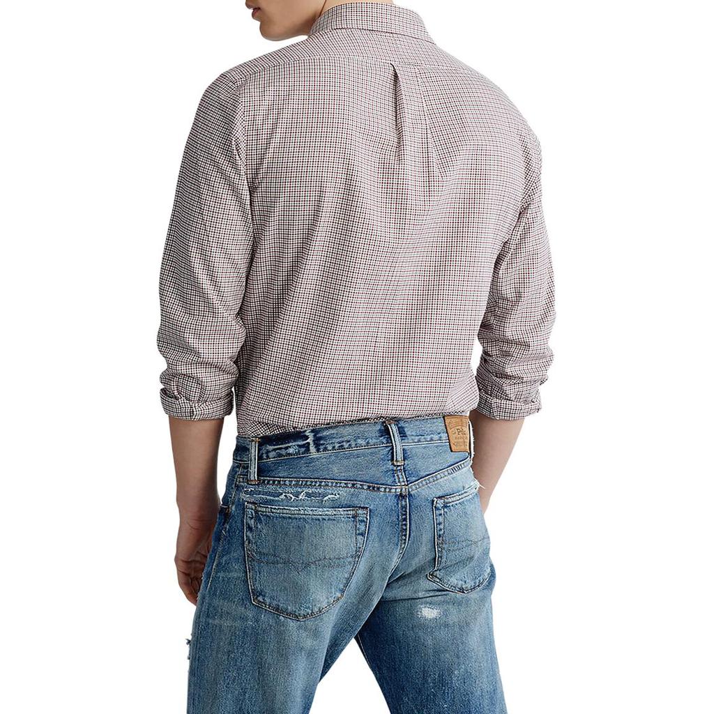 Polo Ralph Lauren Small Pony Logo Embroidered Plaid Single-Breasted Long Sleeve Shirt Men shirts 710759319-003