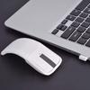2.4GHz Foldable Wireless Arc Touch Mouse with USB Receiver for PC Notebooks and TVs (White)