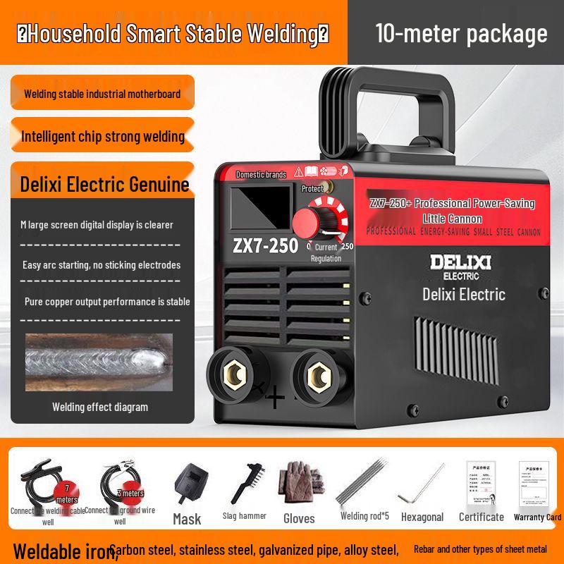 250 Dual Voltage Electric Welder, 220V Household and 380V Industrial, Portable Small Welding Machine