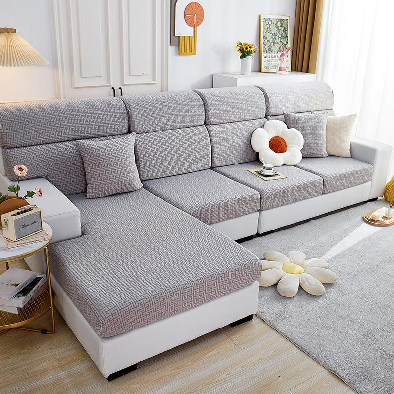 Elastic Knitted Summer Cool Sofa Cover Non-Slip Simple Modern Sofa Cover All-Inclusive Universal