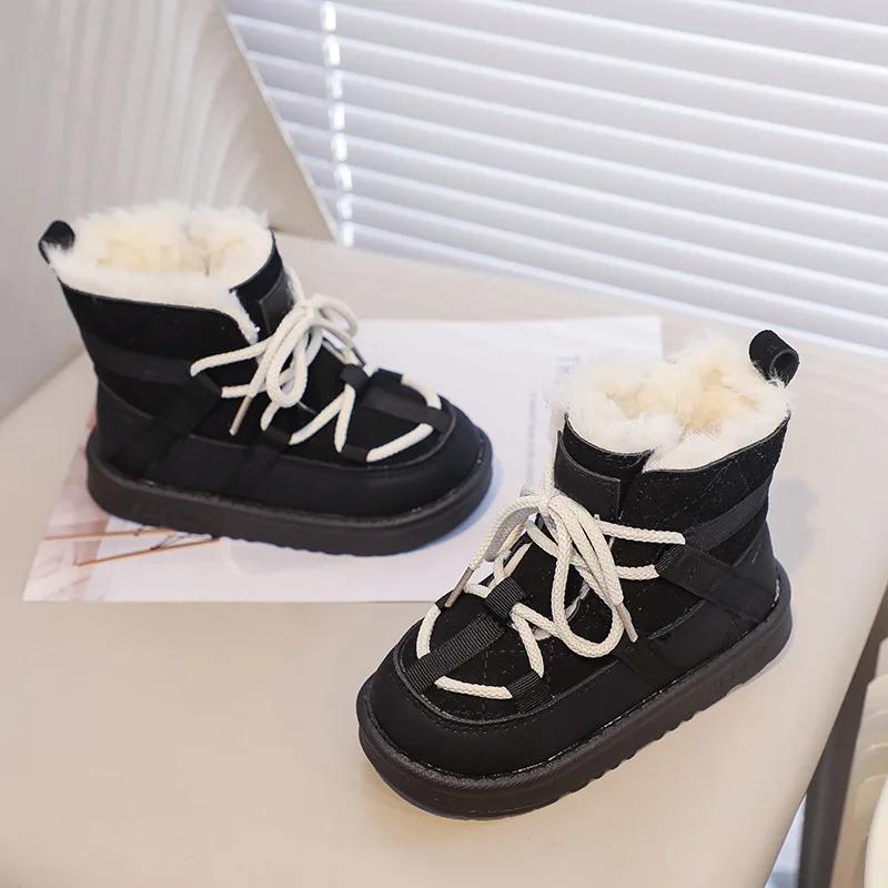BotasNew Girl Boot Simple Versatile Classic Winter Boots Comfort Warm Child Shoe Fashion Daily Child Boot Trend Stylish Boy Shoe