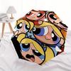 1pc Powerpuff Girls Automatic Folding Umbrella with 8-Rib Compact & Lightweight Design, Self-Opening/ Closing039