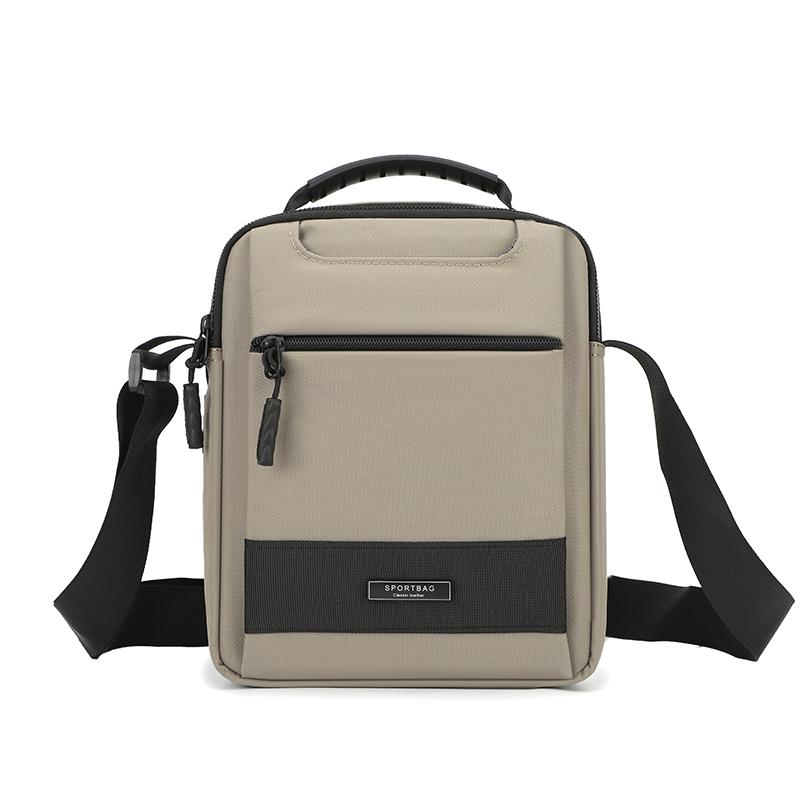 Men's Large Capacity Portable Messenger Bag Vertical Fashion Multifunctional Single Shoulder Bag Casual Business Travel Bag