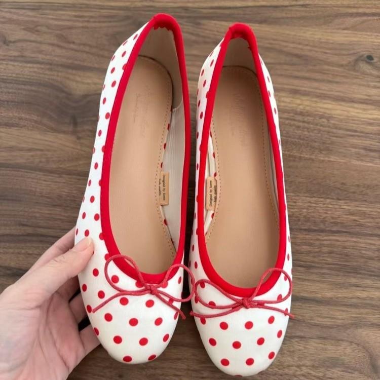 

Модные туфли-балетки с бантом для женщин, элегантные сандалии, женская обувь, лето 2025, новый тренд, дизайнерская обувь для ходьбы, мягкая обувь, Fad Mujer Zapatos 40 красный