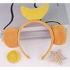 Monkey Ear Headband Tail Bowtie, Kids Animal Cosplay Set Halloween Animal Outfit
