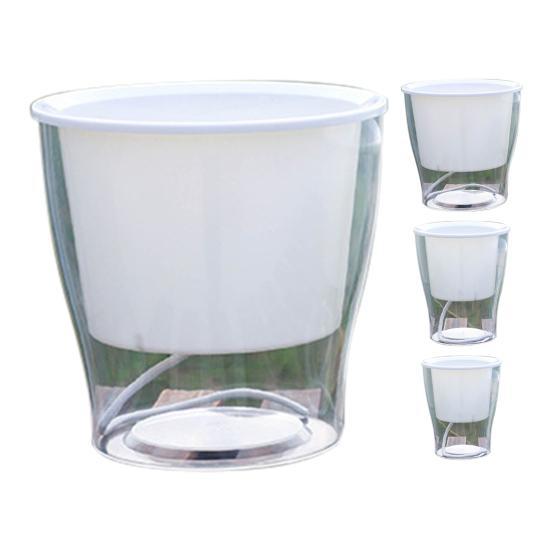 Samozavlažovací hydroponický květináč pro domácí použití z ABS, odolný vůči teplotě