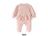 Wine Red Baby Girl Thermal Fleece Onesie: Autumn/Winter Crawling Suit Gift for 100-Day Celebration