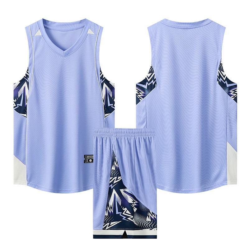 Men Women Basketball Uniform Set Quick Dry Breathable Sleeveless Jersey Training Game Wear Adults