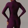 JYL Quick Dry Long Sleeve Yoga Set Outdoor Training Fitness Outfit