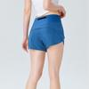 Women Shorts Breathable Quick Dry Tummy Control Sweat-absorbent with Zipper Pocket Fitness Workout Solid Color Summer Women Workout Training Shorts