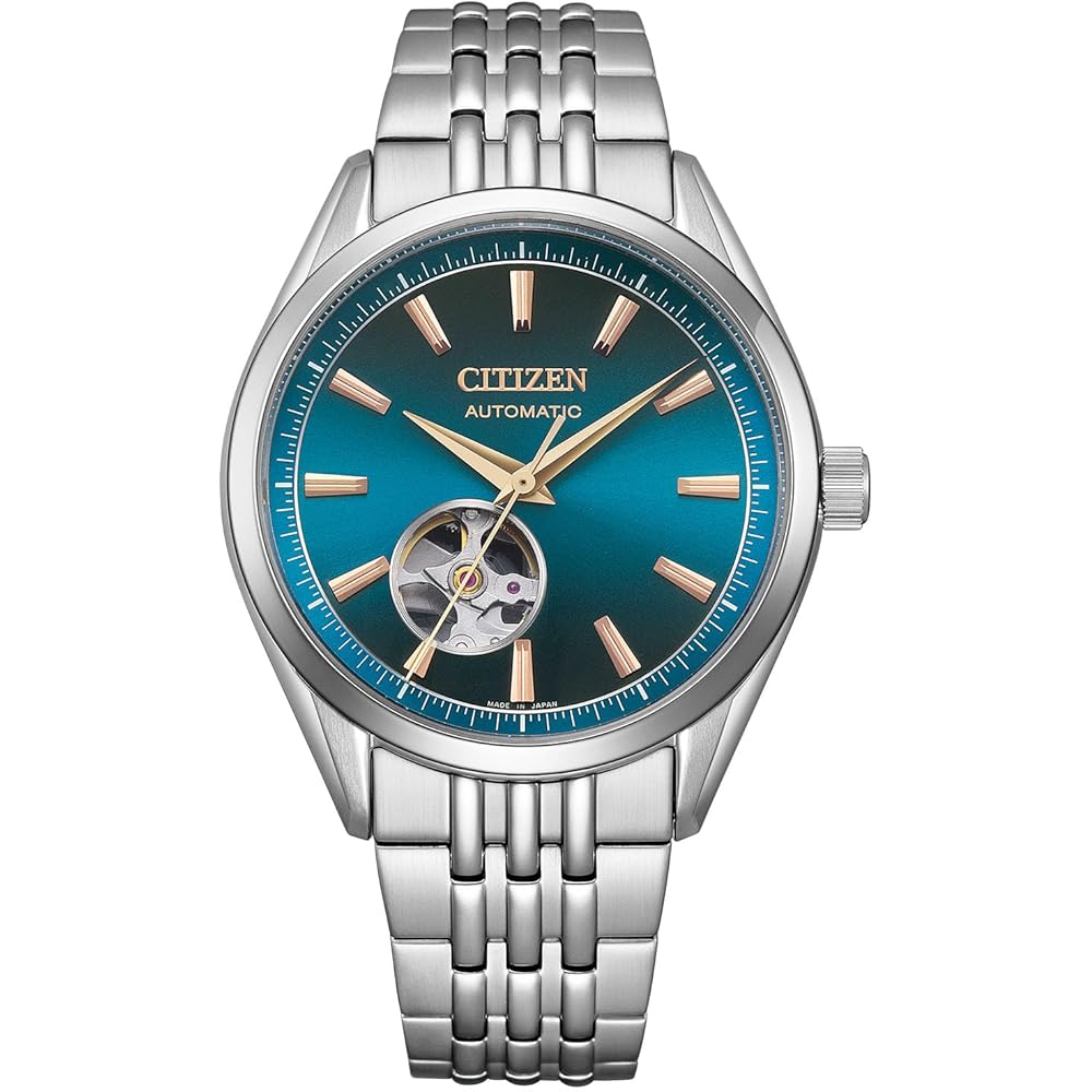

Citizen Collection Mechanical Watch Open Heart See-Through Back 10 ATM Water Resistant Men s NH9111-54L