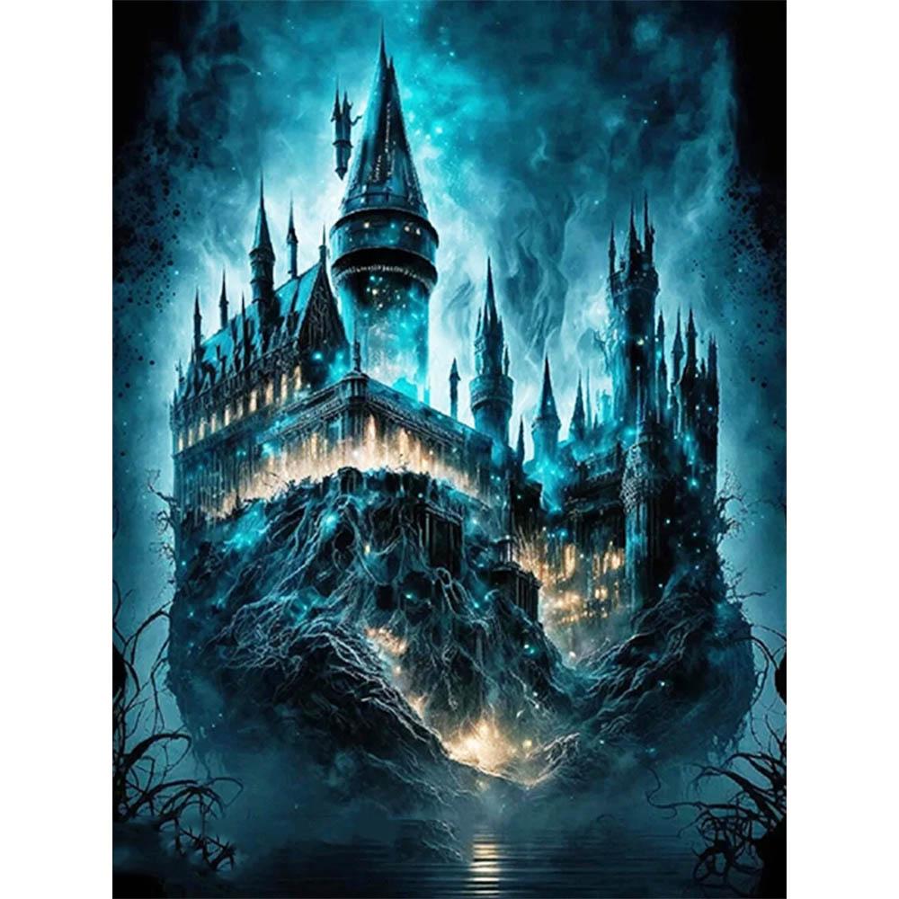 MomoArt New Arrival Diamond Painting Castle Cross Stitch Fantasy Embroidery House Landscape Mosaic Moon Handmade Gift