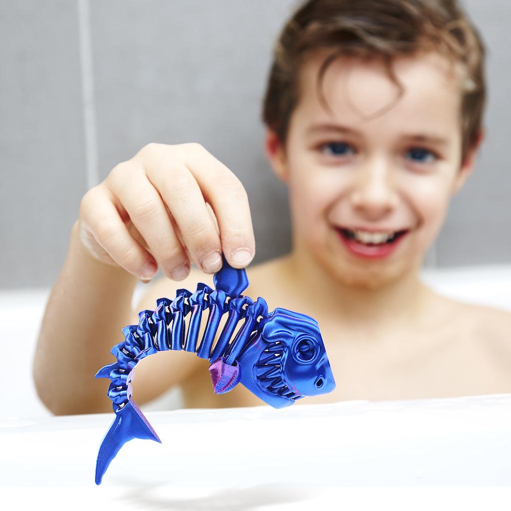 3D Printed Shark,with Movable Joints and Free Swinging Shapes,creative Stress Relieving Children's Toy Decoration Figurine Toys