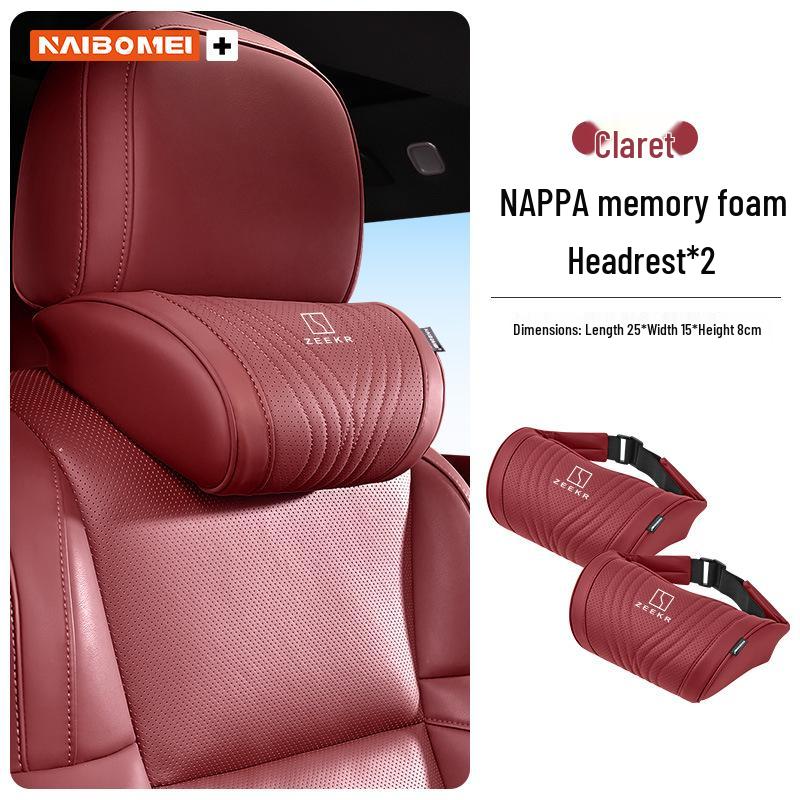 Zeekr 001/X/009 Car Headrest & Neck Pillow with Lumbar Support for Front and Rear Seats