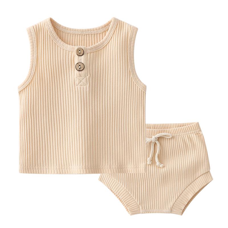 Ins Style Baby Clothes: Summer Short-Sleeved Baby Shorts Set