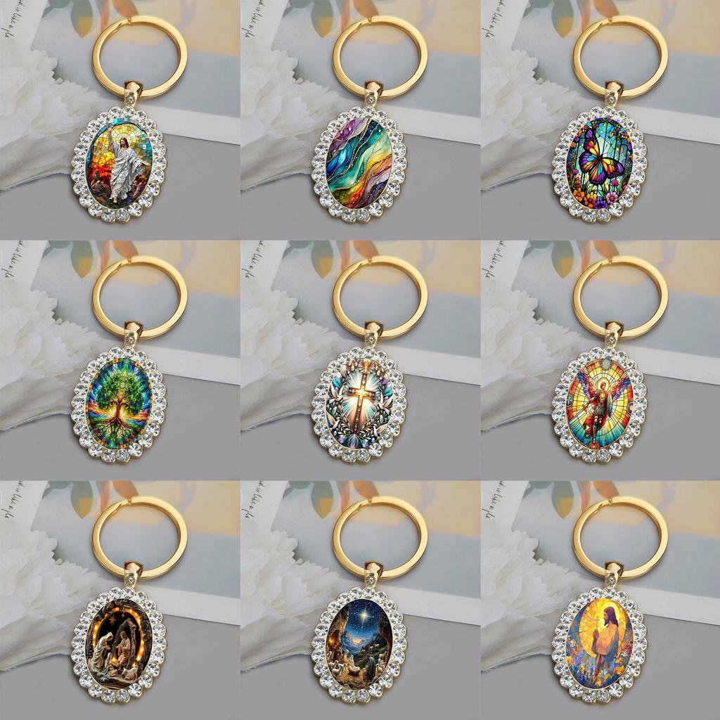 Schlüsselanhänger Jungfrau Maria Schlüsselanhänger Anhänger Christlicher Heiliger Schmuck Religiös Christlicher Glaube Geschenk