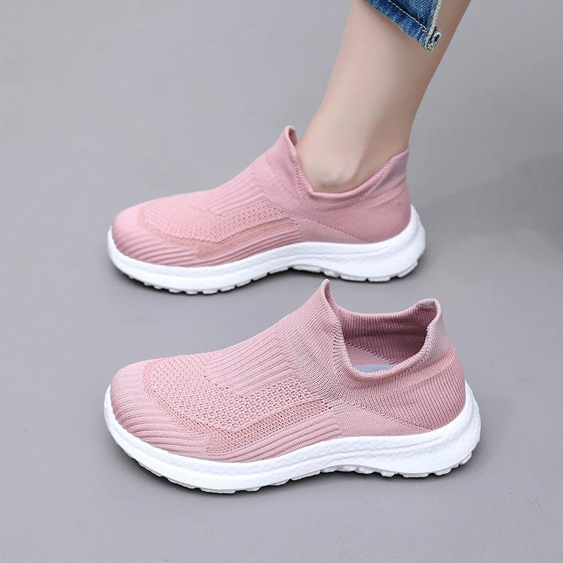 Shoes women's spring new casual shoes breathable comfortable non-slip women's single shoes lightweight versatile one-pedal women's shoes