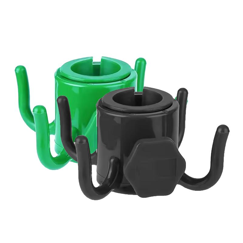 Beach Sunshade Umbrella Hook Hanging Rack Solid Color 4 Prongs Outdoor Camping Trip Clasp For Towels Bags Hats Sunglasses-1/2Pcs