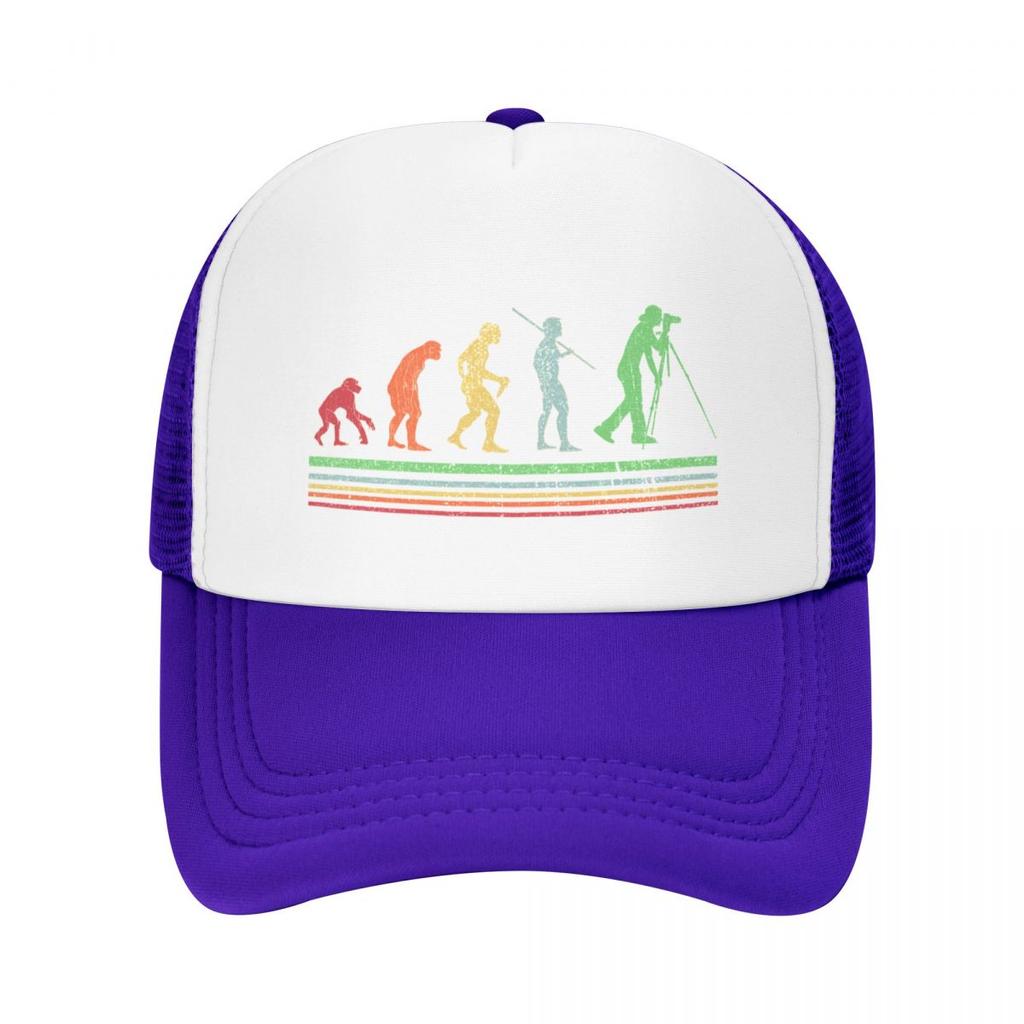 Photographer Evolution Retro Vintage Baseball Cap Hats Baseball Cap Birthday Military Tactical Cap Hood Women'S Hats Unisex'S