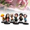 6pcs Slayer Demon Character Pvc Toy Model Desktop Decor Child Christmas Gift