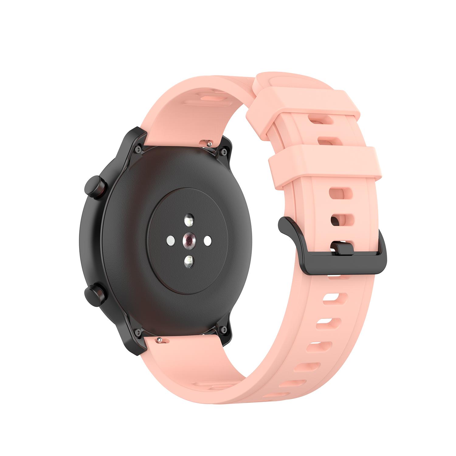 

Силиконовый ремешок 22 мм 20 мм для браслета Amazfit GTR/Stratos/GTS 4 Samsung Galaxy Watch 5 44 мм 40 мм 6 47 мм/4/3/Active 2/Huawei Watch 3/GT3 For 22mm розовый