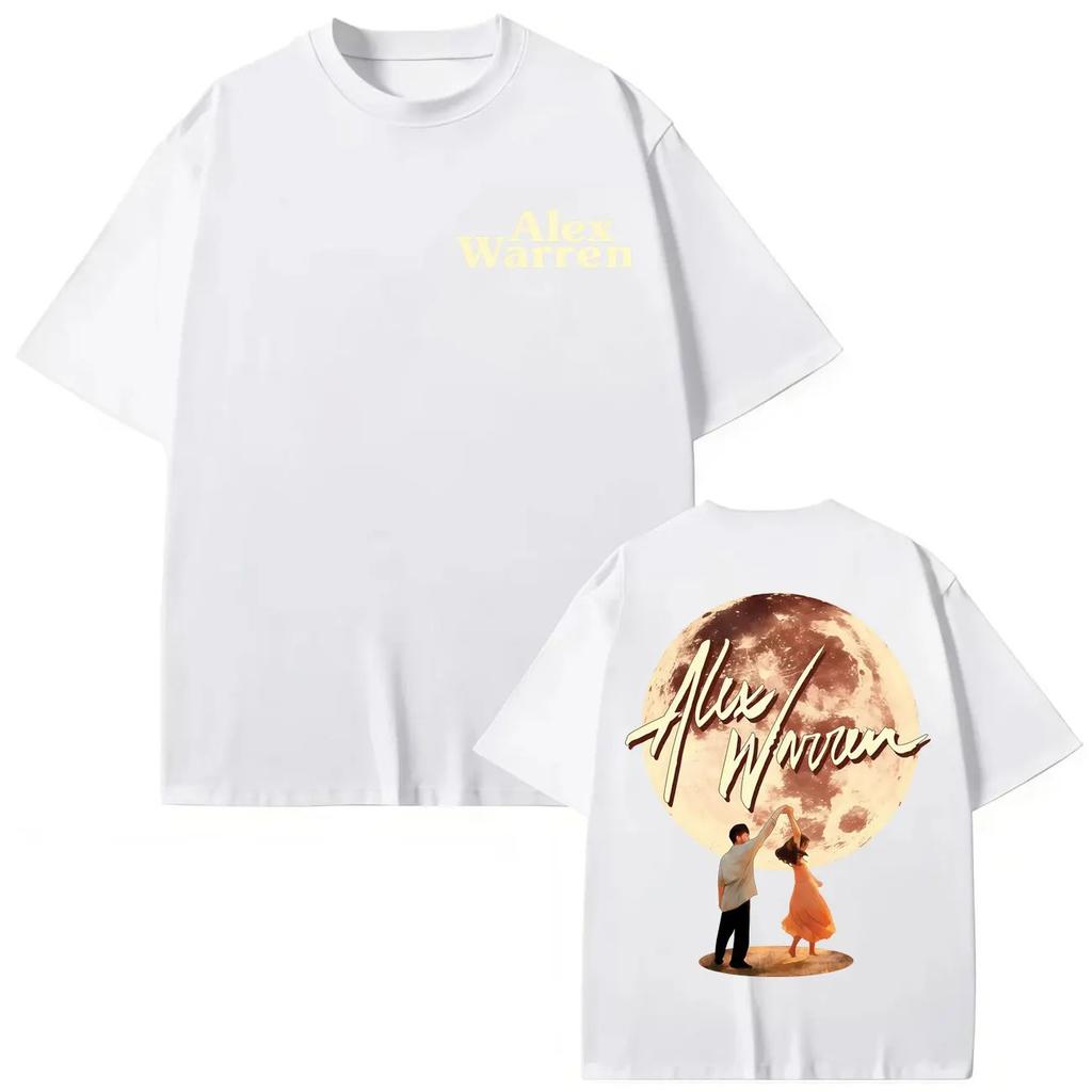 Singer Alex Warren Album Poster Pattern TShirt Fashion Y2K Short Sleeve TShirt Unisex Summer High Quality Cotton TShirt