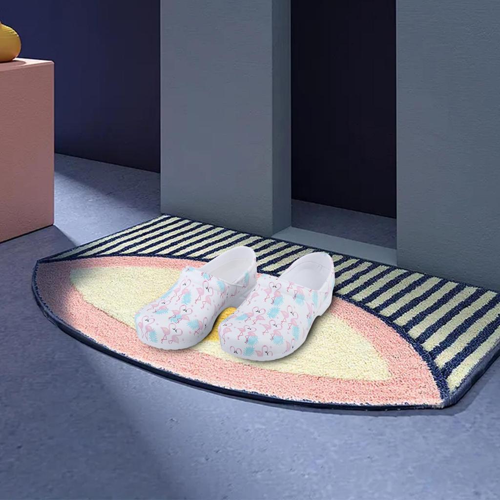 Shoes Flamingo Pattern House per Beach Flat for Women's Workwear