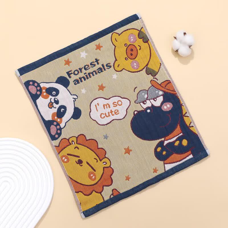 Kids Cartoon Hanging Gauze Hand Towel