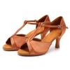 Women Tango Ballroom Latin Waltz Dance Girls Party Shoes High Heeled 7CM