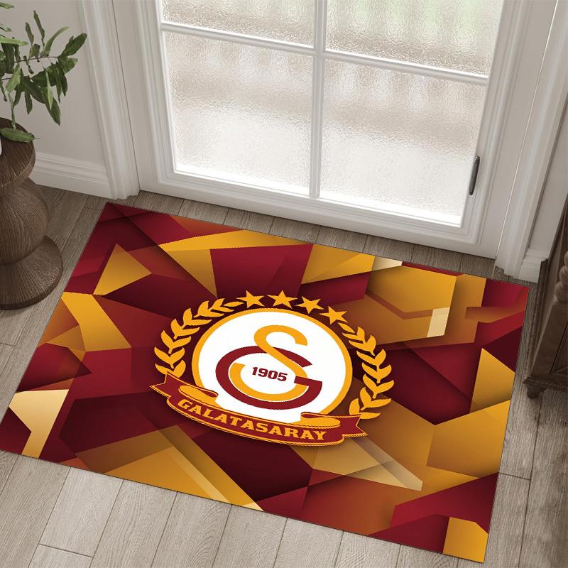Tappeto in Velluto di Cristallo Design Galatasaray FC Accogliente Non?Tappeto Stampato Antiscivolo per Camera da Letto Soggiorno Ingresso