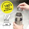 CB Japan EDGE Bottle 500ml Water Bottle Tritan BPA-Free Lightweight Dishwasher Safe Easy Open and Close Half Rotation Gasket Memory