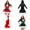 Cozy Santa Claus Christmas Costume For Women Featuring Breathable And Warm Material