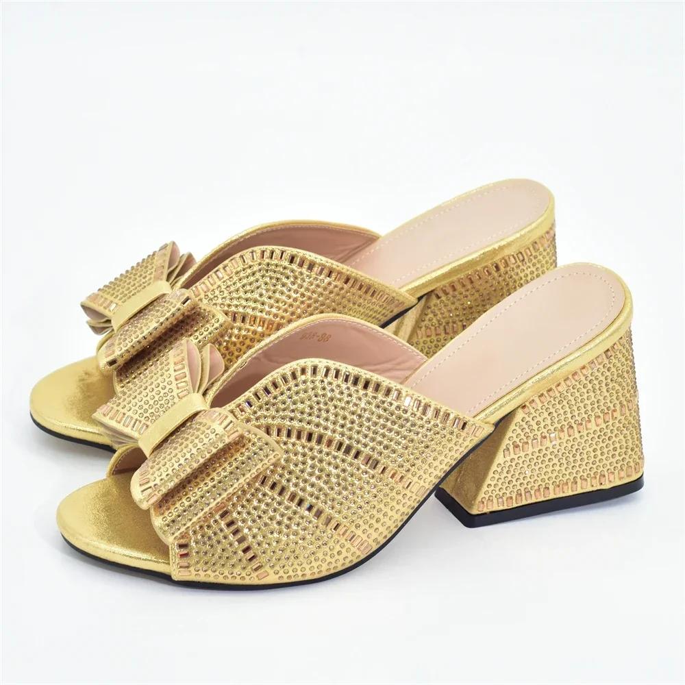 Fashion Women's Pumps Luxury Brand High Heel Pumps 2025 Elegant with Rhinestone Large Size Women Shoes Party Women Sandals Platform Heel