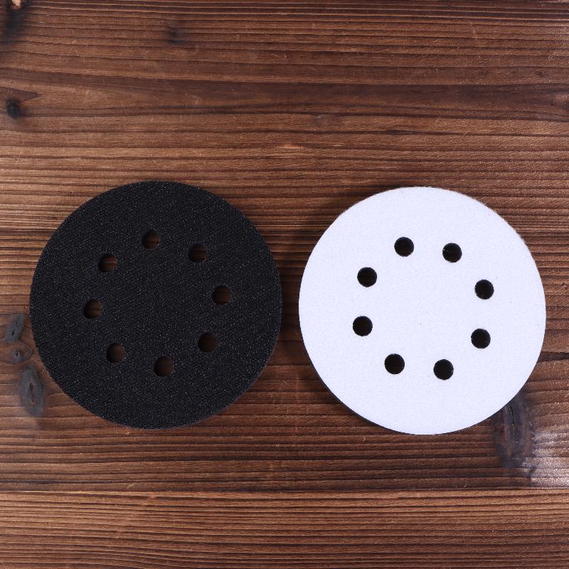 Almohadilla de Interfaz 5 Pulgadas 6 Agujeros Velcro Esponja Suave Almohadilla Amortiguadora Para Disco de Lijado Almohadillas para Lijadora Orbital
