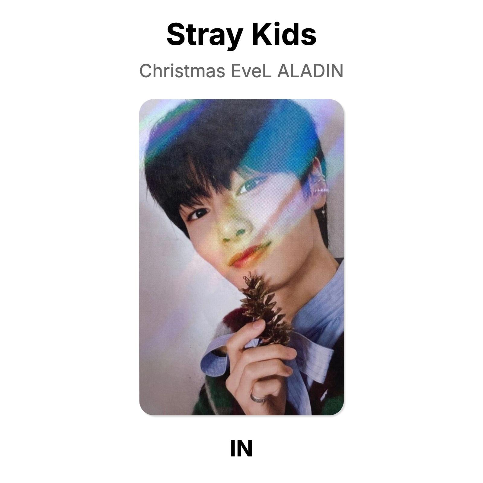 Stray Kids Рождественский вечер ALADIN Официальная фотокарточка I.N