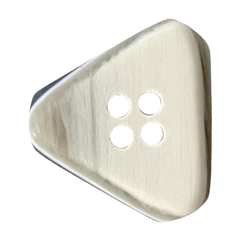 5 Stück Dreieckiger Harzknopf mit vier Ösen Herren- und Damenmantel Doppelseitiger Nylonmantel Dekorative Trenchcoat Westernkleidung Knöpfe