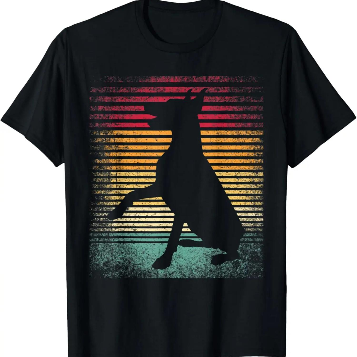

Doberman Pinscher Dog Vintage Retro 70 s 80 s Style Pet Gift T-Shirt XXXXXL чорний