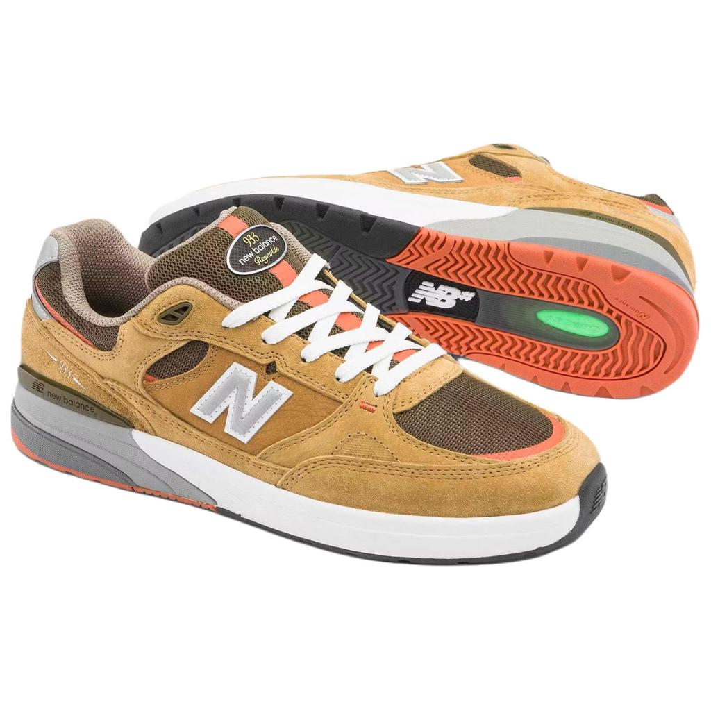 Andrew Reynolds X New Balance Numeric 933 Camel Dark Brown Unisex Sneakers Tan NM933MNO