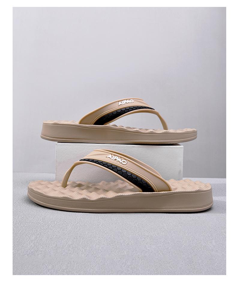 Men's Anti-Slip Massage Flip-Flops for Outdoor Beach Wear
