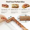 Wooden Bread Slicing Bow Knife - Handheld Serrated Toast Slicer for Homemade Sourdough & Crusty Bread