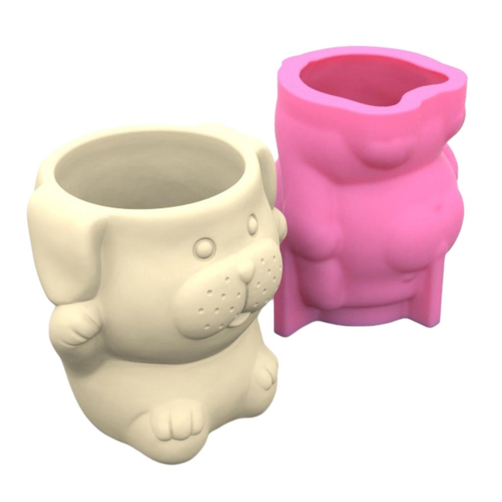 3D Plant Pot Mould Silicone Molds for Candle Making Reusable Candle Resin Epoxy Mould Casting Molds DIY Handmade Mould