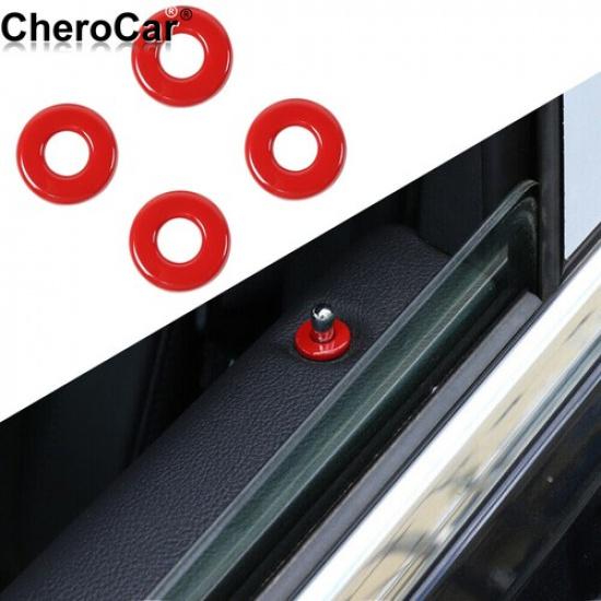 

Red Interior Door Lock P Cover Trim Protector For Jeep Grand Cherokee 11-20