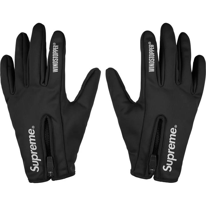 Supreme Windstopper Zip Gloves Black M
