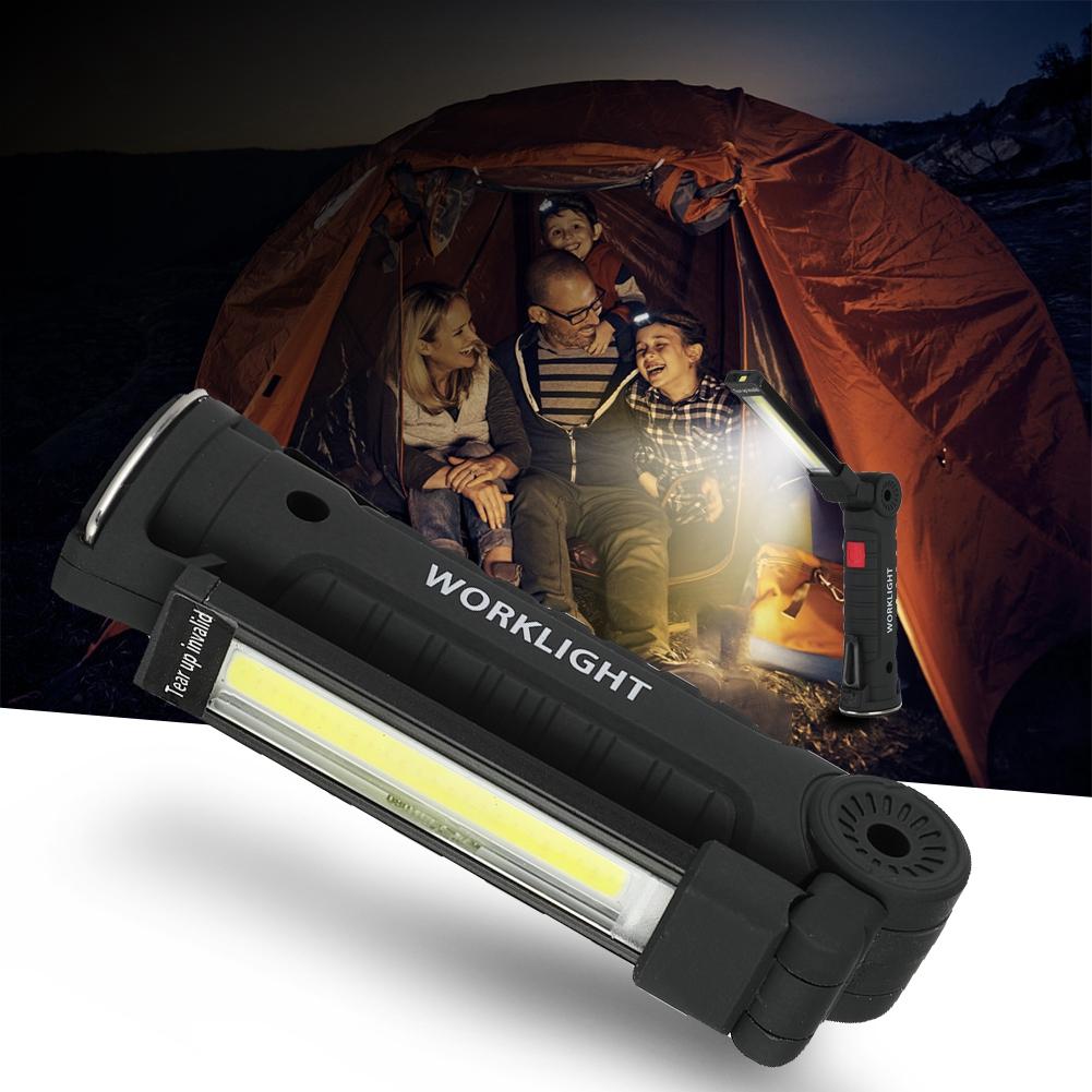 USB Charging Foldable COB Work Light LED Working Lamp with Magnet for Camping Emergency Large
