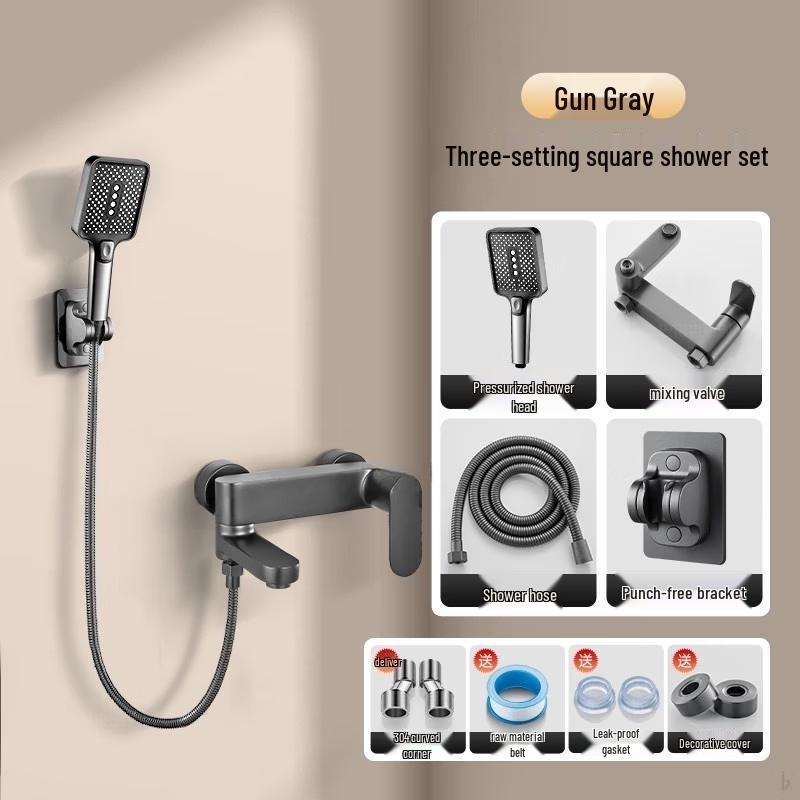 TLXT Bathroom Shower Mixer Faucet Set