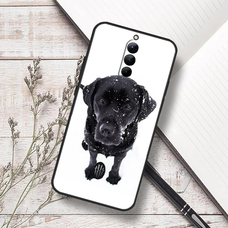 Schwarze Labrador Hund Hülle Für ZTE Nubia Red Magic 10 Air 6S 7S 6 7 Pro RedMagic 8 9 8S 9S 10S 11 Pro Plus Abdeckung