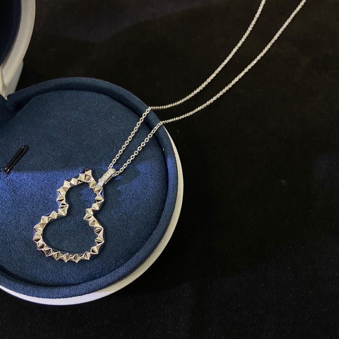 

2025 Gourd V Gold Pendant: Versatile Fashion Choker for Women платиновий
